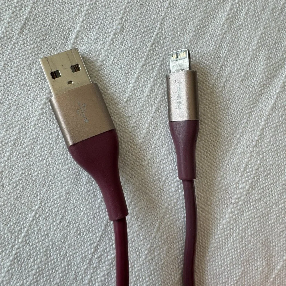 Heyday 6 Foot Lightning USB-C to o USB-A Charging Cable Cord